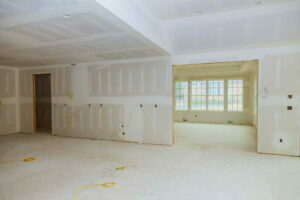 Home renovation in room full of under construction site in Arlington, Virginia